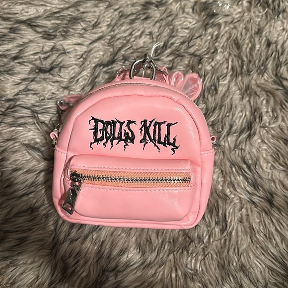 Dolls Kill pink mini backpack - Picture 1 of 5